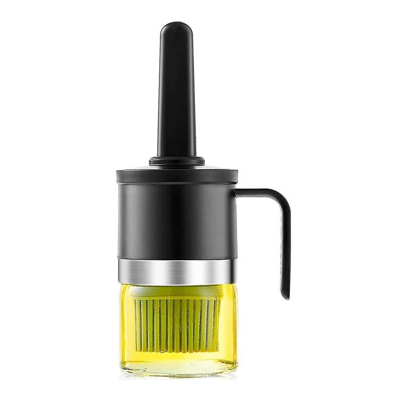 Kitchen Oil Dispenser Bottle, Cooking Oil Distributor, 10 Oz/300ml, Olive Oil Bottle, Barbecue Brush