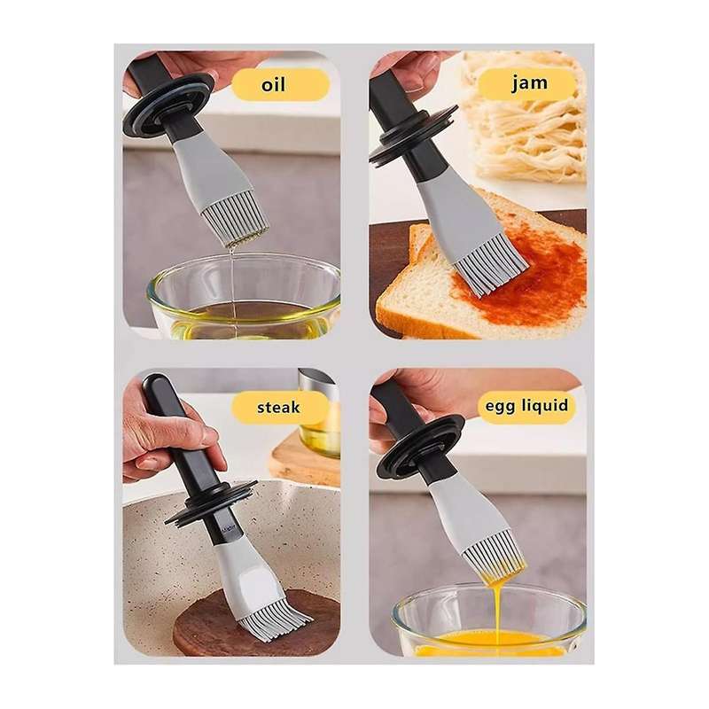 Kitchen Oil Dispenser Bottle, Cooking Oil Distributor, 10 Oz/300ml, Olive Oil Bottle, Barbecue Brush