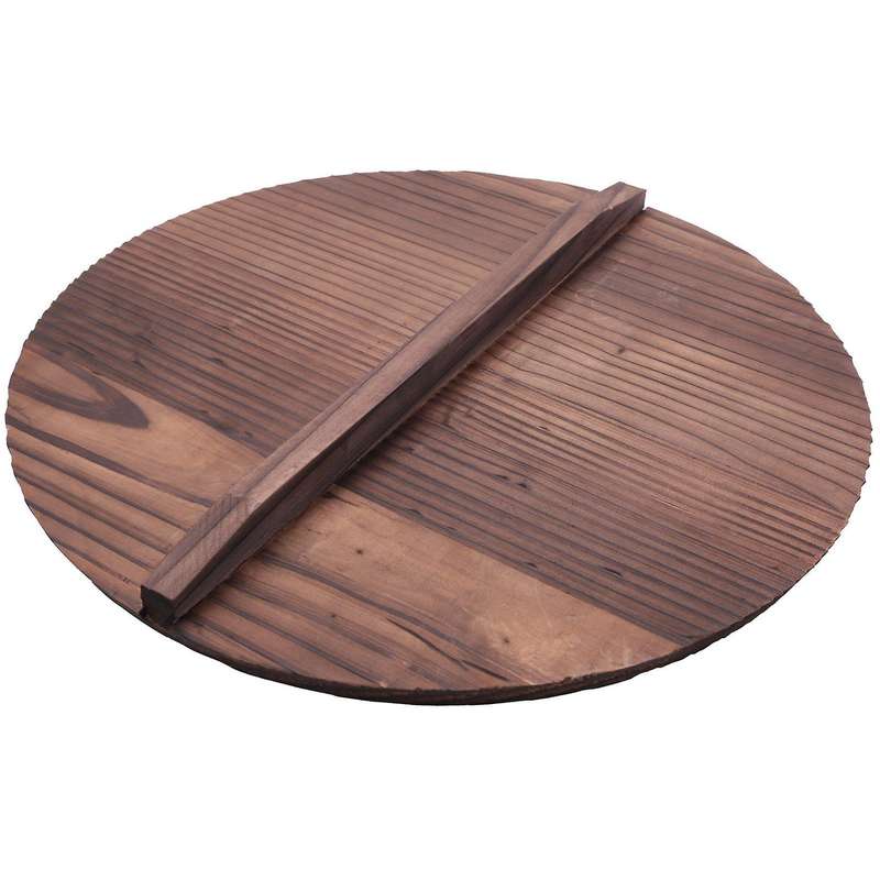 Kitchen Multi-functional Wooden Pot Cover Handle Pan Lid -friendly Anti-scalding Wood Baking Pot Li