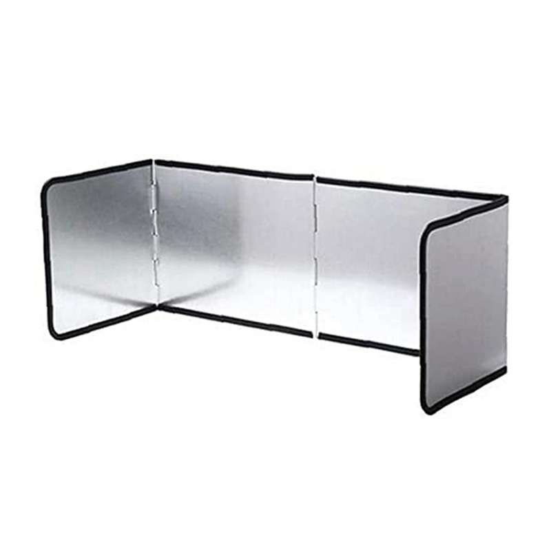 Kitchen Oil Baffle Anti Splatter Shield Guard Folding Oil Anti-Splash Block 3-Sided Heat Oil Gas Sto