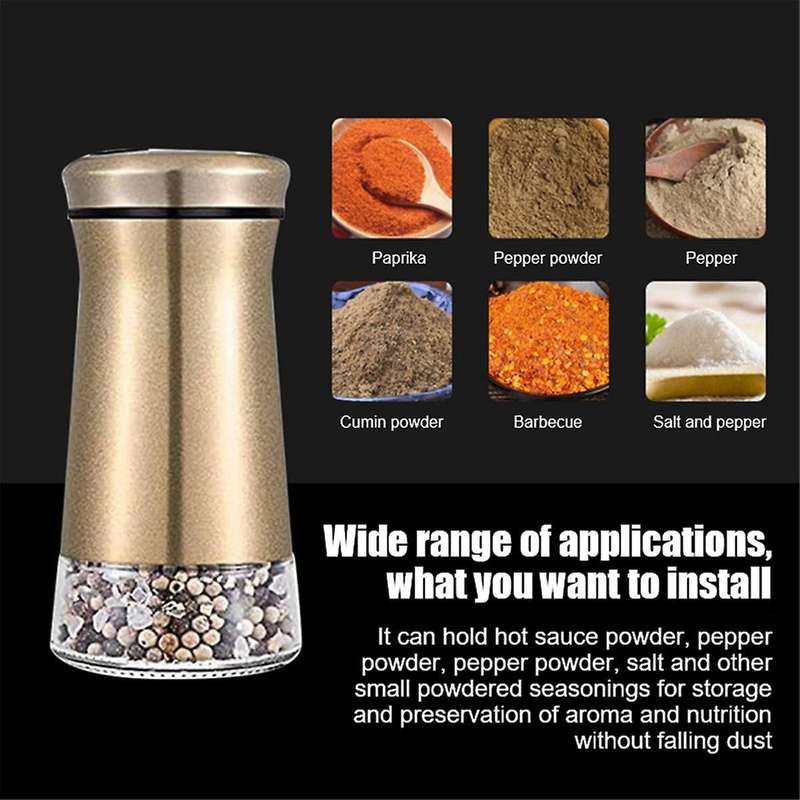 Kitchen Shaker Condiment Bottle Dispenser Utensil Container Bottle Steel Stainless Steel Can Jar