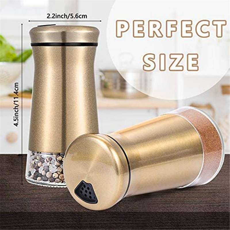 Kitchen Shaker Condiment Bottle Dispenser Utensil Container Bottle Steel Stainless Steel Can Jar