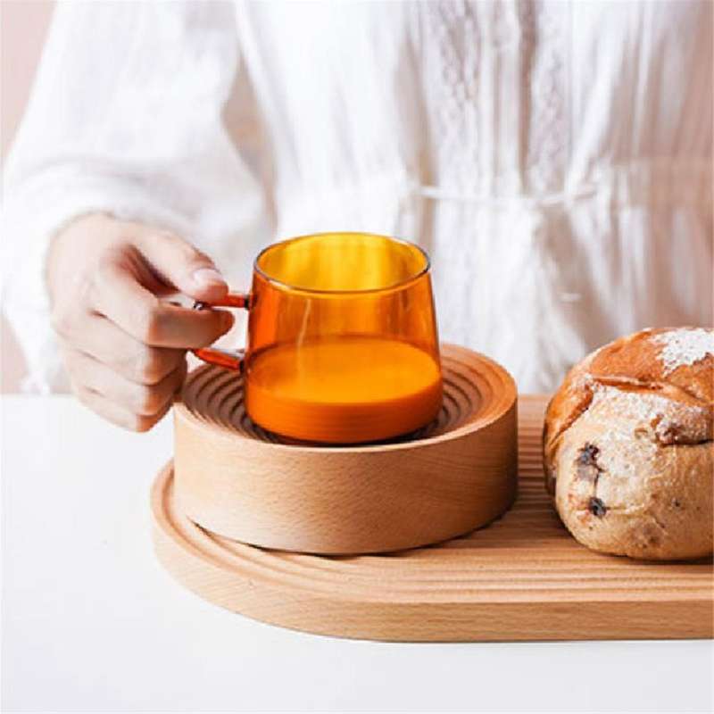 Kitchen Organizer Wooden Spiral Tray Decoration Food Plate Tray Candle Holder Wooden Pallets Water R
