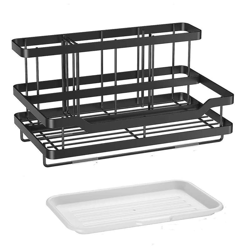 Kitchen Sink Storage Rack Stainless Steel Kitchen Sink Countertop Storage Holder Multifunction Spong