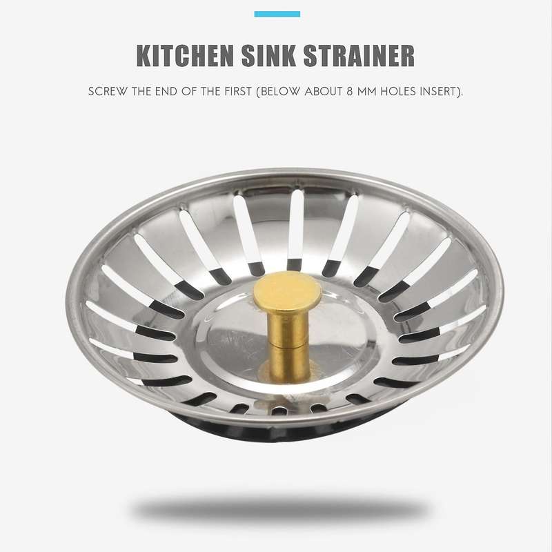 Kitchen Sink Strainer Drainer Draining Waste Plug