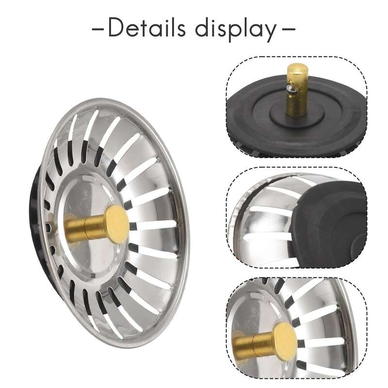 Kitchen Sink Strainer Drainer Draining Waste Plug