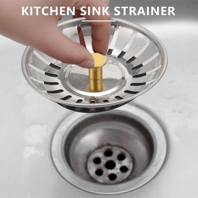 Kitchen Sink Strainer Drainer Draining Waste Plug