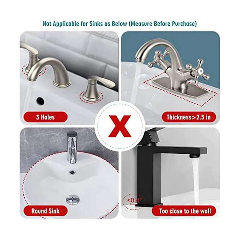 Kitchen Sink Splash Guards Sink Splash Guards Mat, Long Silicone Faucet Handle Water Catcher Tray F