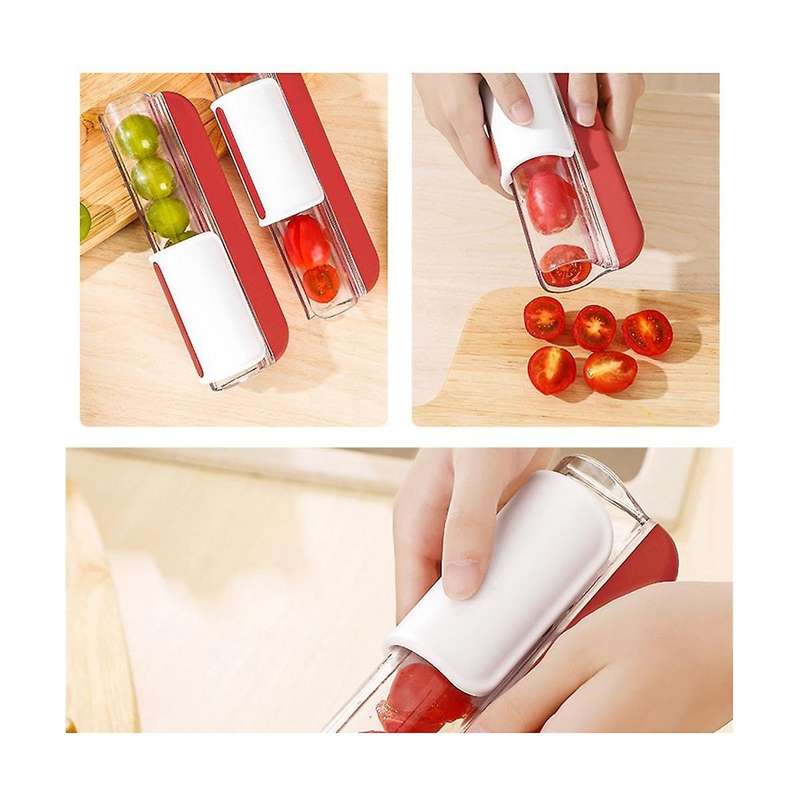 Kitchen Slicer Manual Fruit Classifier Multifunctional Tomato Slicer Grape Slicer Gadgets Fruit And