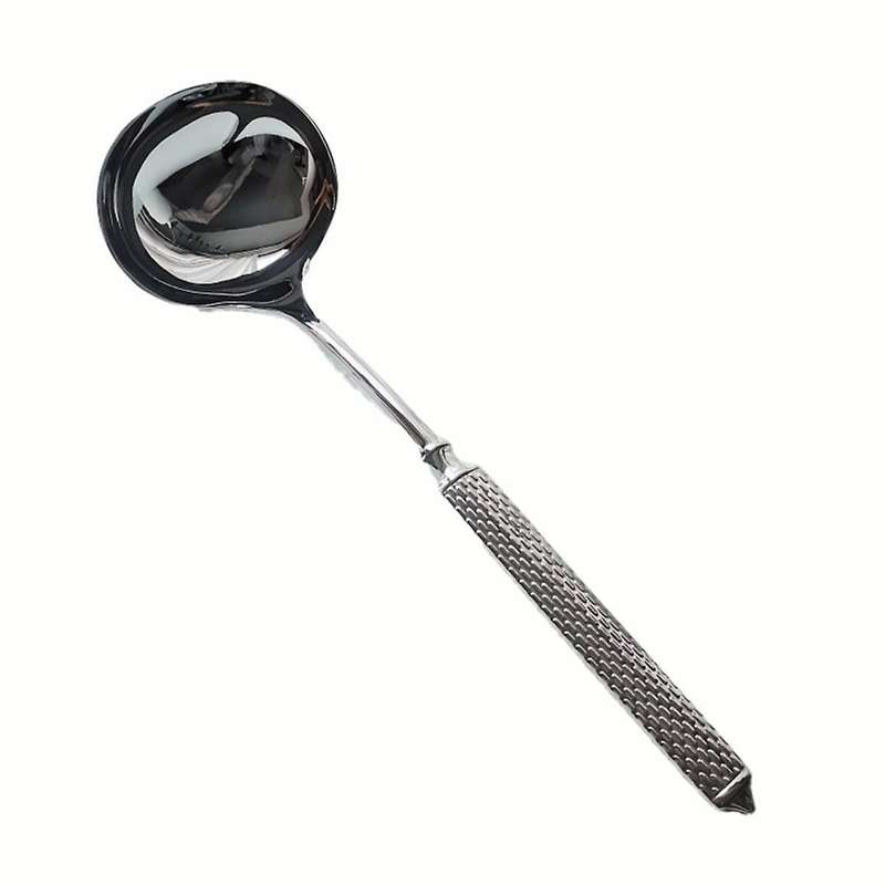 Kitchen Soup Ladle 304 Stainless Steel Punch Metal Luminous Ladell Spoons for Serving,Cooking,Cannin