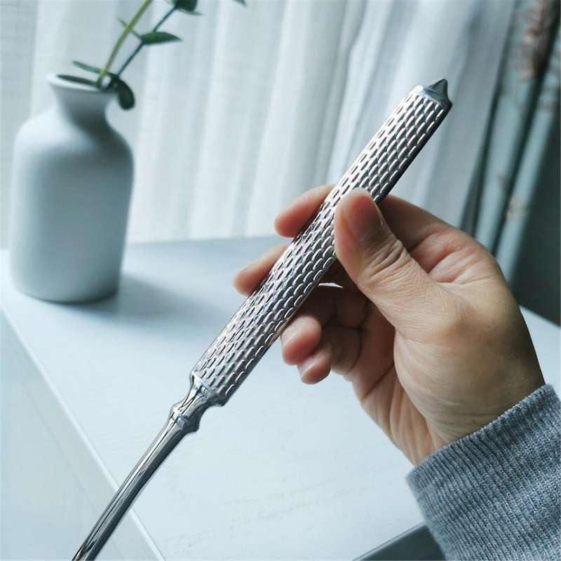 Kitchen Soup Ladle 304 Stainless Steel Punch Metal Luminous Ladell Spoons for Serving,Cooking,Cannin
