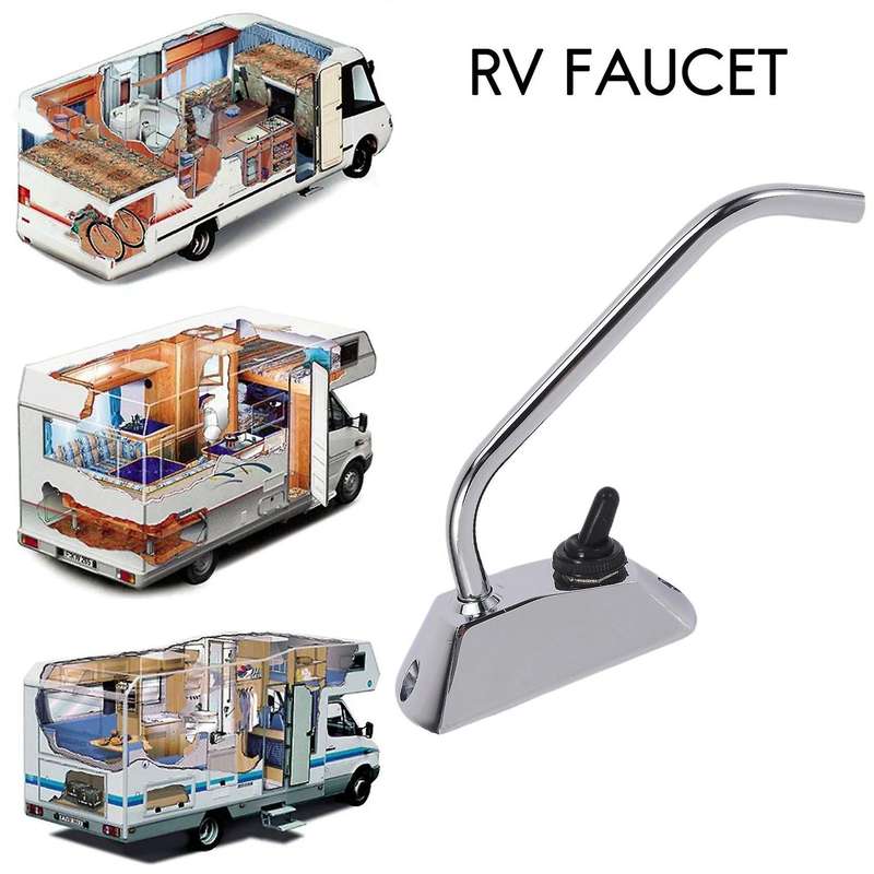 Kitchen Sink WaterTap 12V 360 Degree Rotation Compatible RV Camper Caravan