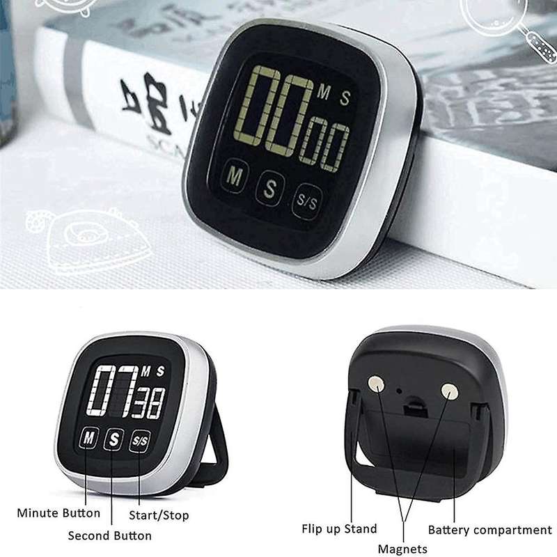 Kitchen Timer for Cooking Touchscreen LCD Classroom Timer for Kids Digital Timer for Game Meeting Fi