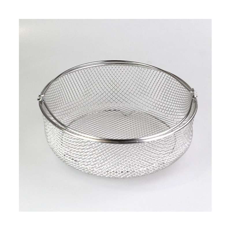 Kitchen Strainer Basket Stainless Steel Food Strainer Round Mesh Sifter Cookware Kitchen Colander S