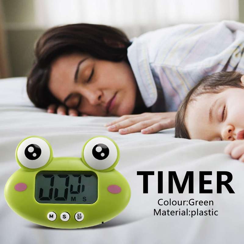 Kitchen Timer 2 Pieces, Cute Cartoon Animal Countdown Timer, Digital Cooking Timer with Magnetic, La