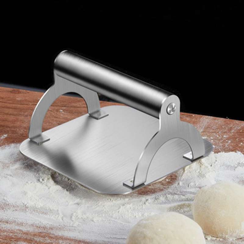 Kitchen Stainless Steel Steak Weight/Bacon Press with Handle, Heavy-Weight Grill Press Commercial