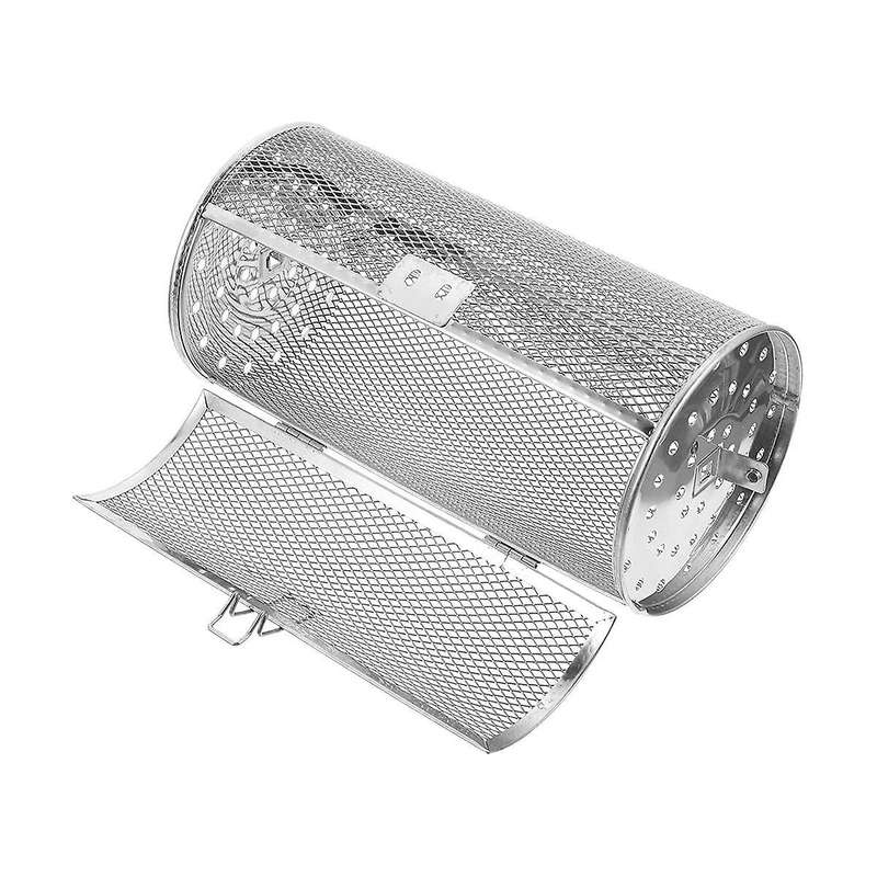 Kitchen Utensils Stainless Steel Bbq Rolling Grill Basket Rotisserie Basket Grill Accessory Oven Ca