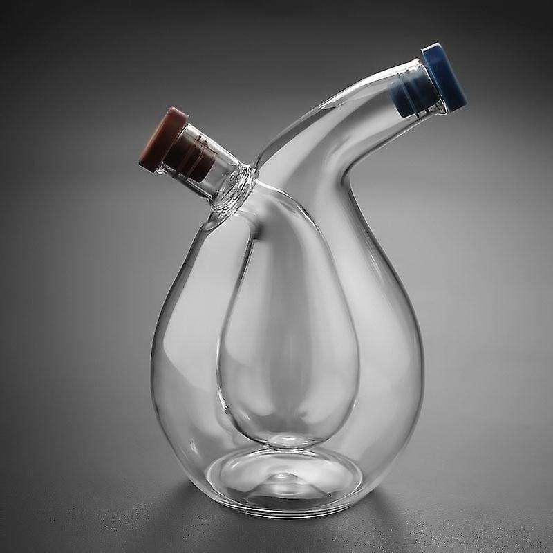 Kitchen Two-in-one Oil Dispenser Design Vinegar Cruet Olive Can Quality Oil Pourer Condiment Dispens