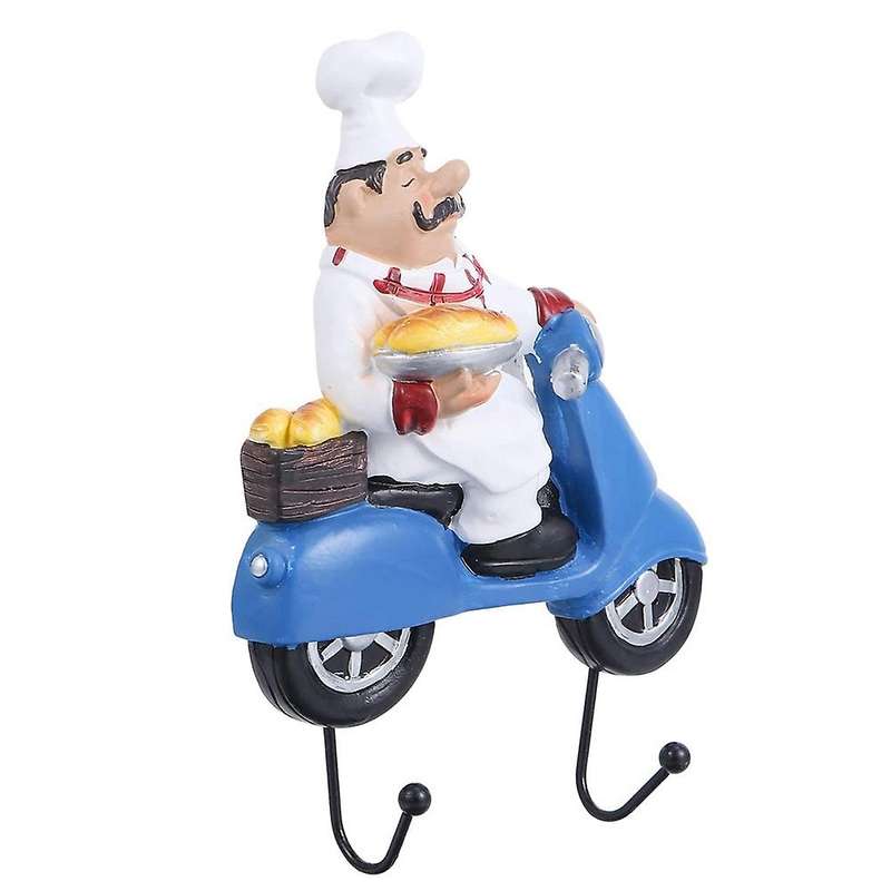 Kitchen Wall Hanging Decoration Kitchen Restaurant Bakery Decoration Chef with Bread Doll Wall Hook