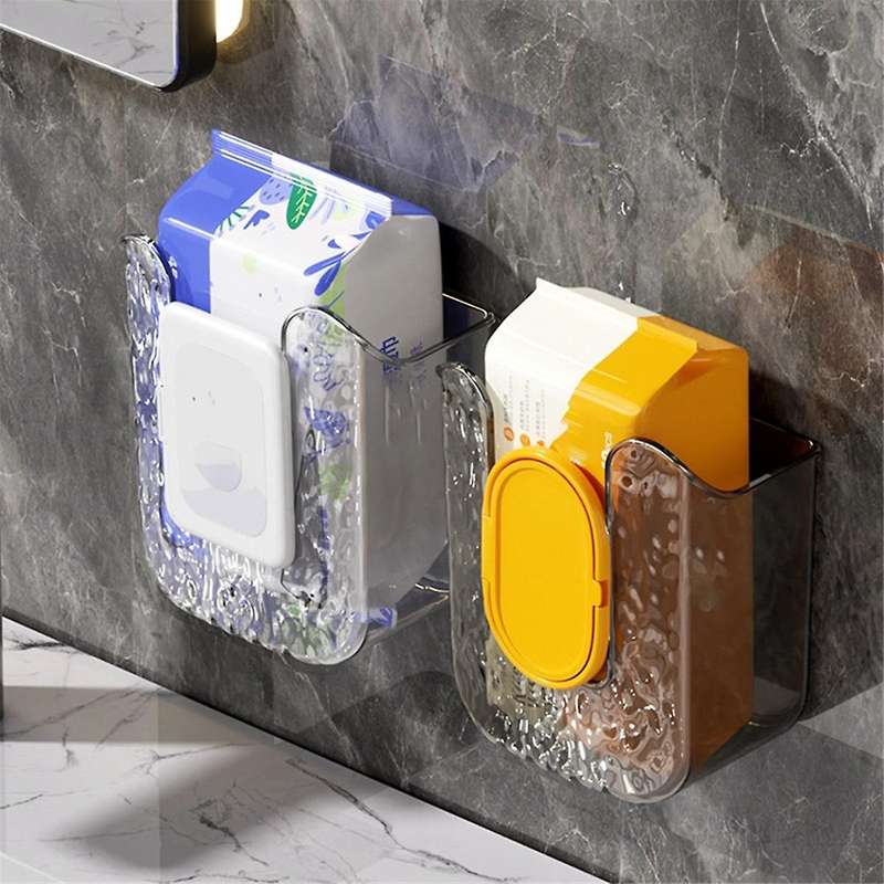 Kitchen Wipes Storage Box, Non-Porous Wall-Mounted Paper Towel Holder Kitchen Bedroom and Bathroom