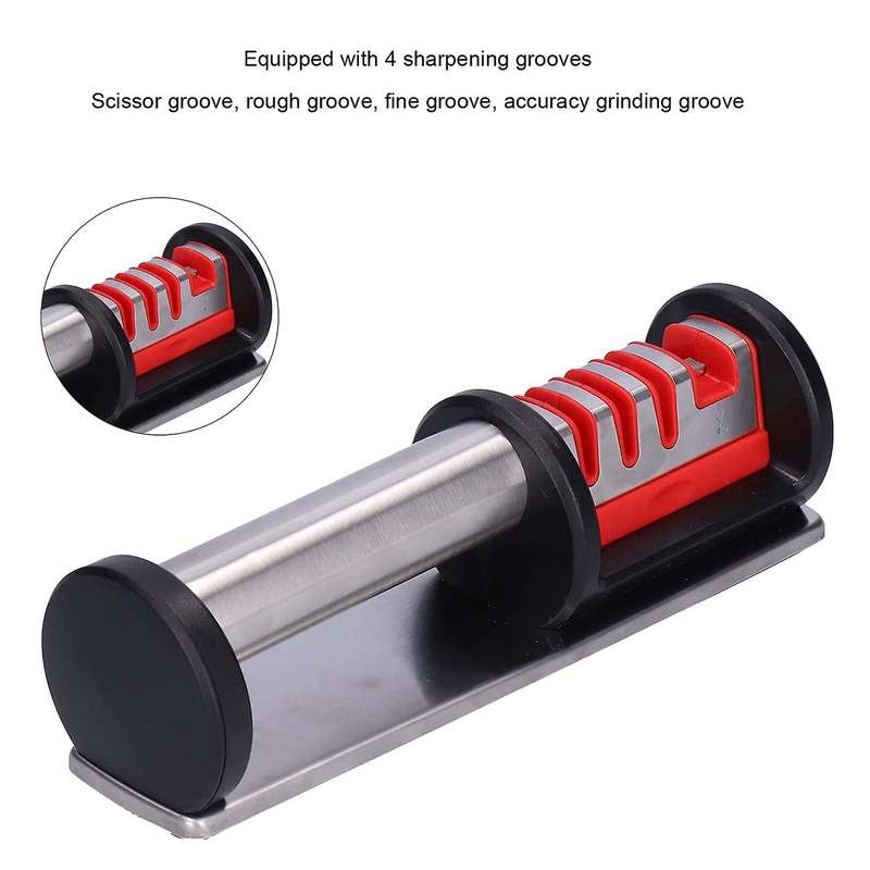 Knife Sharpeners Professional Manual Sharpener 4 Stage Tungsten Steel Diamond Sharpener for Kitchen