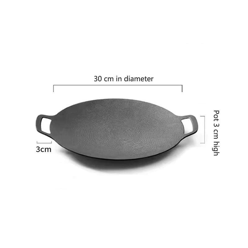 Korean Bbq Non Stick Baking Pan Round Bbq Grill Plate Grill Non Stick Round Baking Pan (universal 3