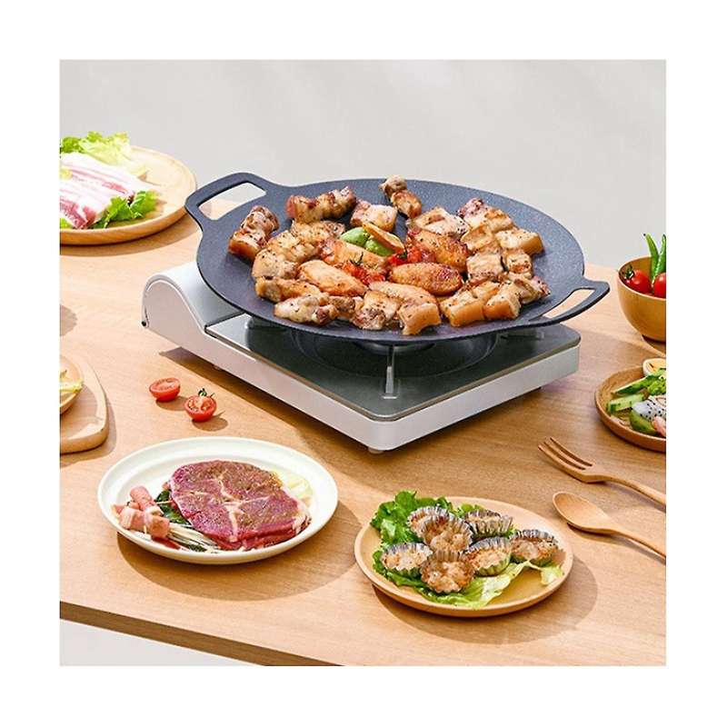 Korean Bbq Non Stick Baking Pan Round Bbq Grill Plate Grill Non Stick Round Baking Pan (universal 3