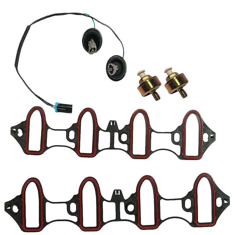 Knock Sensor Harness Intake Manifold Gasket Kit Set 5 Pcs for