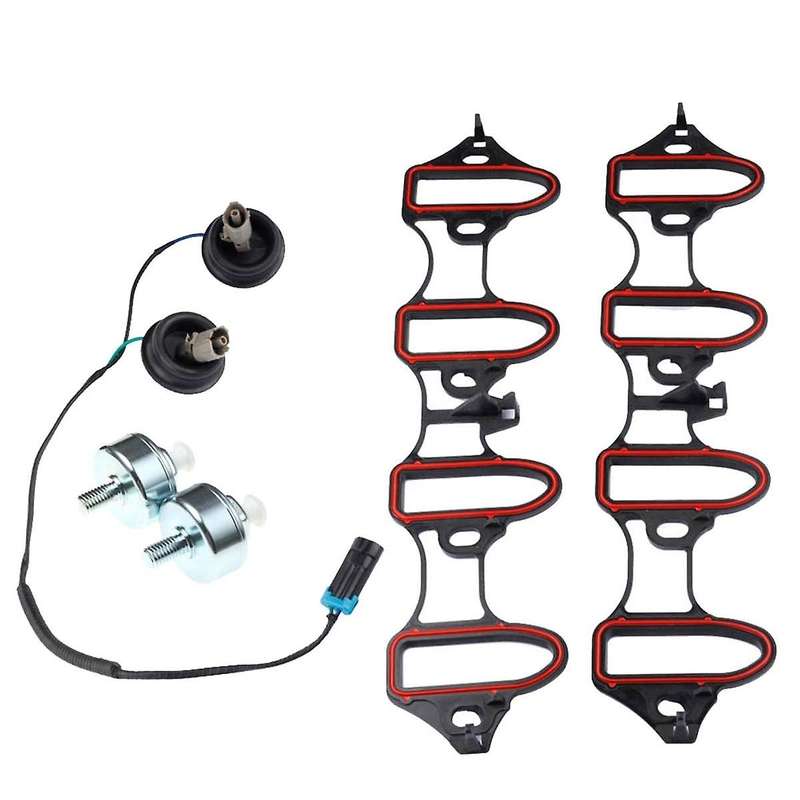 Knock Sensor Wire Harness Kit with Intake Manifold Gasket Kit for 12601822 213-3521 89060413 1258986