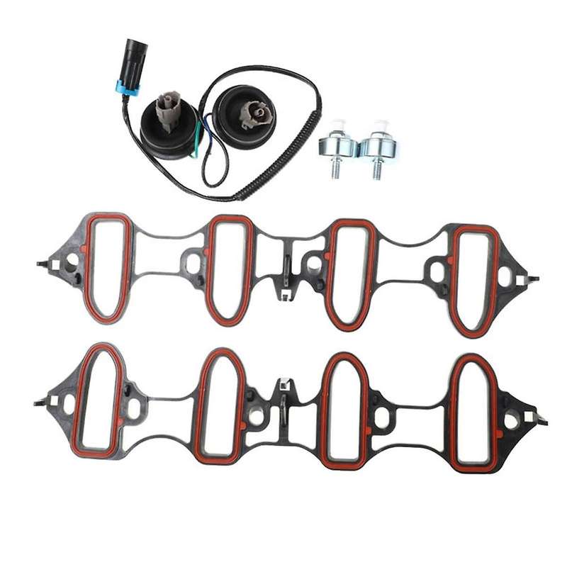 Knock Sensor Wire Harness Kit with Intake Manifold Gasket Kit for 12601822 213-3521 89060413 1258986