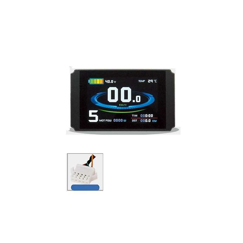 KT Electric Bicycle LCD Display 24V 36V 48V LCD8HU Bicycle Modified Lithium Electric Power with Com