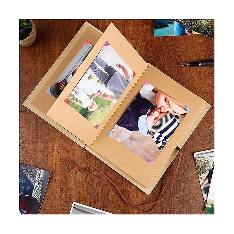 Kraft Paper Album Vintage Accordion Style Diy Scrapbook Album Crafts 's Day Wedding Anniversary