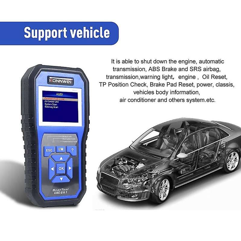 KW450 OBD2 Scanner Diagnostic Instrument for Series Car Scanner Diagnostic Tool Automotive Scanner C