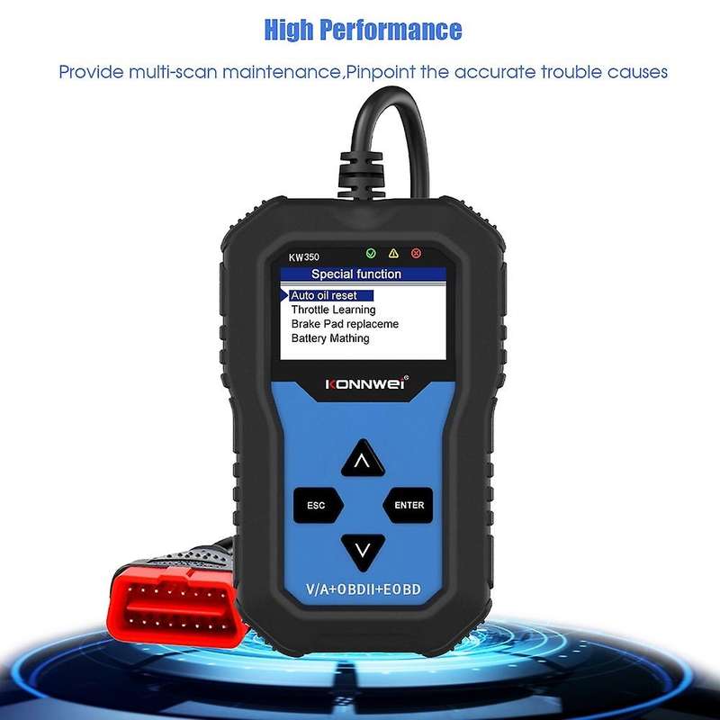 KW350 OBD2 Scanner Auto Code Reader for //Seat Diagnostic Check Engine Light Scan 12V