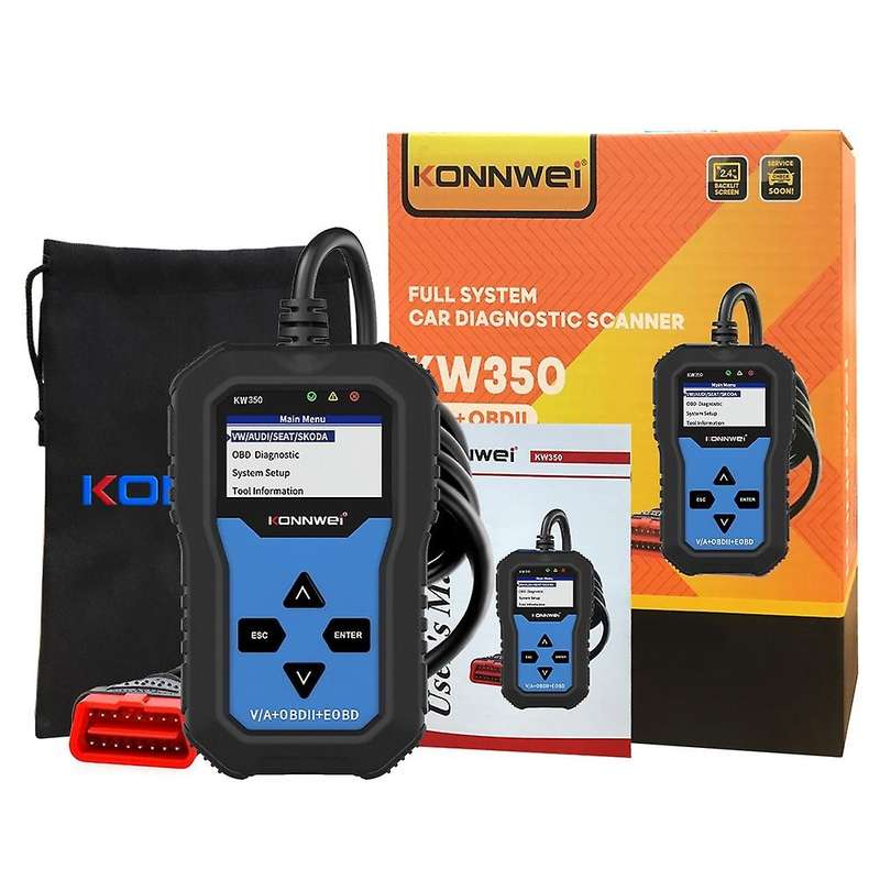 KW350 OBD2 Scanner Auto Code Reader for //Seat Diagnostic Check Engine Light Scan 12V