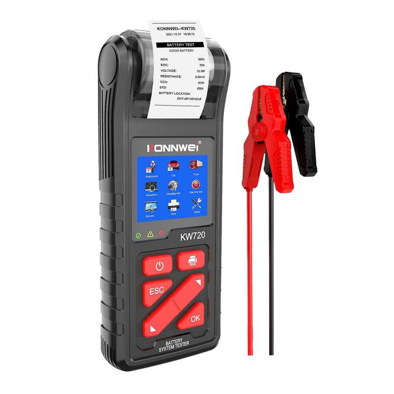 KW720 Car Battery Analyzer Battery Tester Battery Internal Resistance Tester with Printer