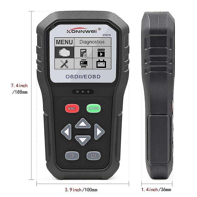 KW818 OBD2 Car Fault Diagnosis Instrument Scanner Universal Car Diagnostic Instrument