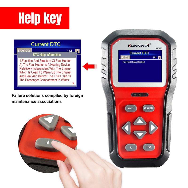 KW860 OBD2 Diagnostic Tool Car Scanner Diagnostic Tool Automotive Scanner Car Tools Multinational La