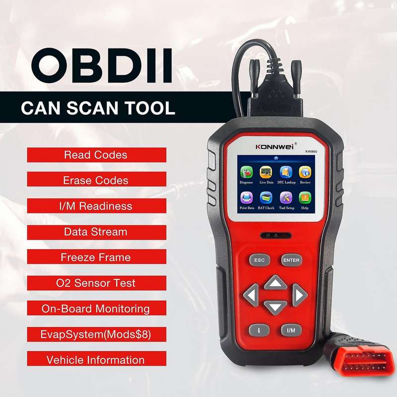 KW860 OBD2 Diagnostic Tool Car Scanner Diagnostic Tool Automotive Scanner Car Tools Multinational La
