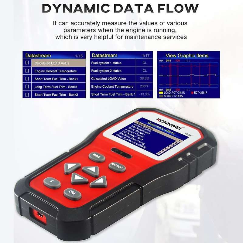 KW860 OBD2 Diagnostic Tool Car Scanner Diagnostic Tool Automotive Scanner Car Tools Multinational La