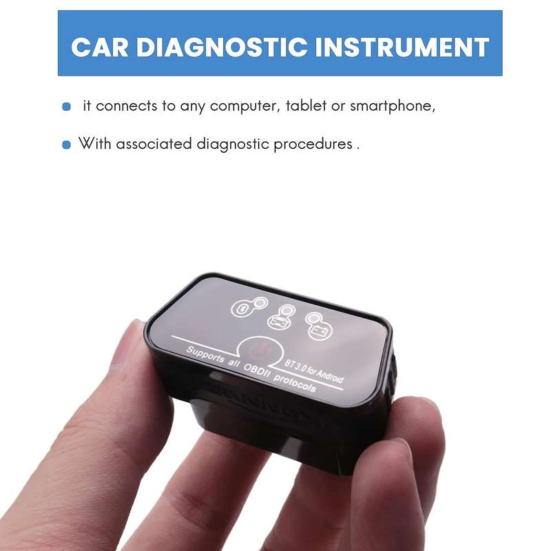 KW901 Bluetooth 3.0 Port OBD2 EOBD Car Diagnostic Instrument Universal Car Self-Diagnosis Tool Easy