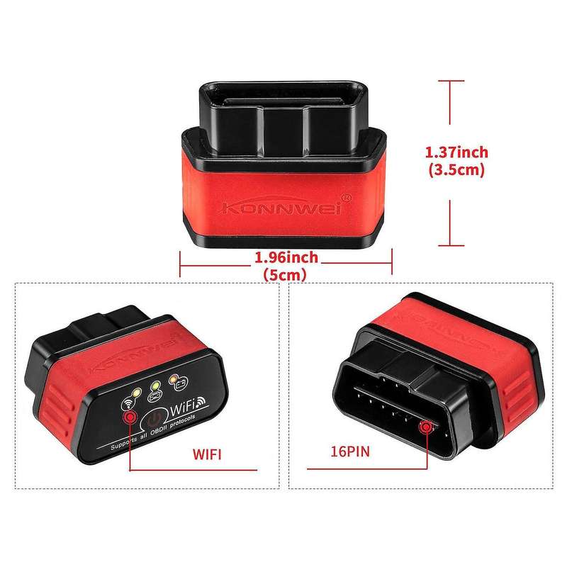 KW903 WIFI Universal Car Troubleshooting Tool Scanner for Android and IOS Systems