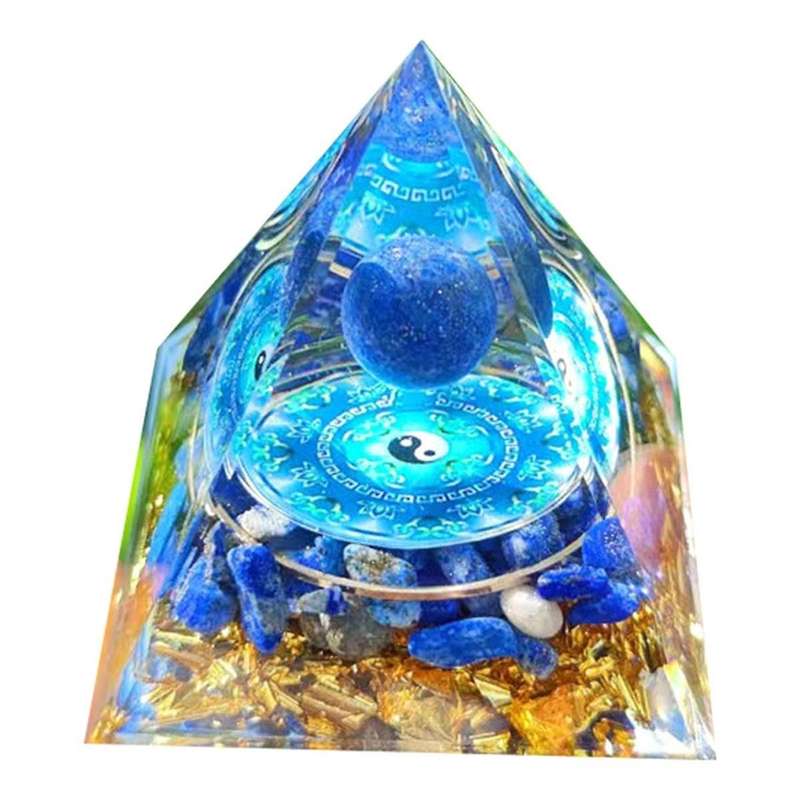 L Pyramid Ornaments CrystalEnergy Generator Orgone Pyramid for E-Energy Protection Healing Meditatio