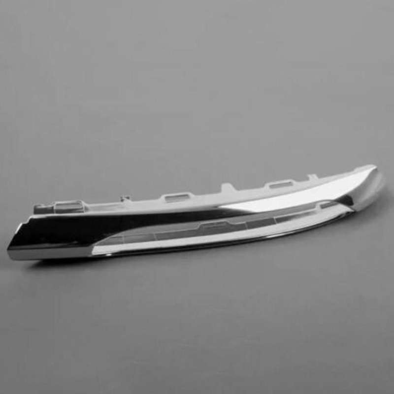 L+R Front Bumper Fog Lamp Chrome Cover 2128852174 2128852274 for W212 2010-2013 Day Running Light Tr