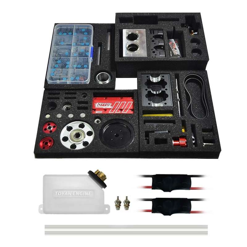 -l200ac- Engine+l200 Start Kit 4 Stroke Air Cooled Engine 7cc 4000-16500rpm Inline 2 Cylinder Engi