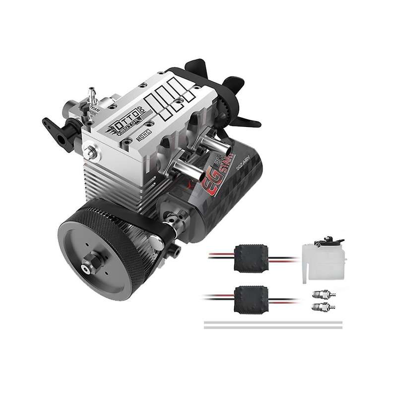 L200ac1-ot Engine+l200 Start Kit 4 Stroke Air Cooled Engine 7cc 4000-16000rpm Inline 2 Cylinder Engi