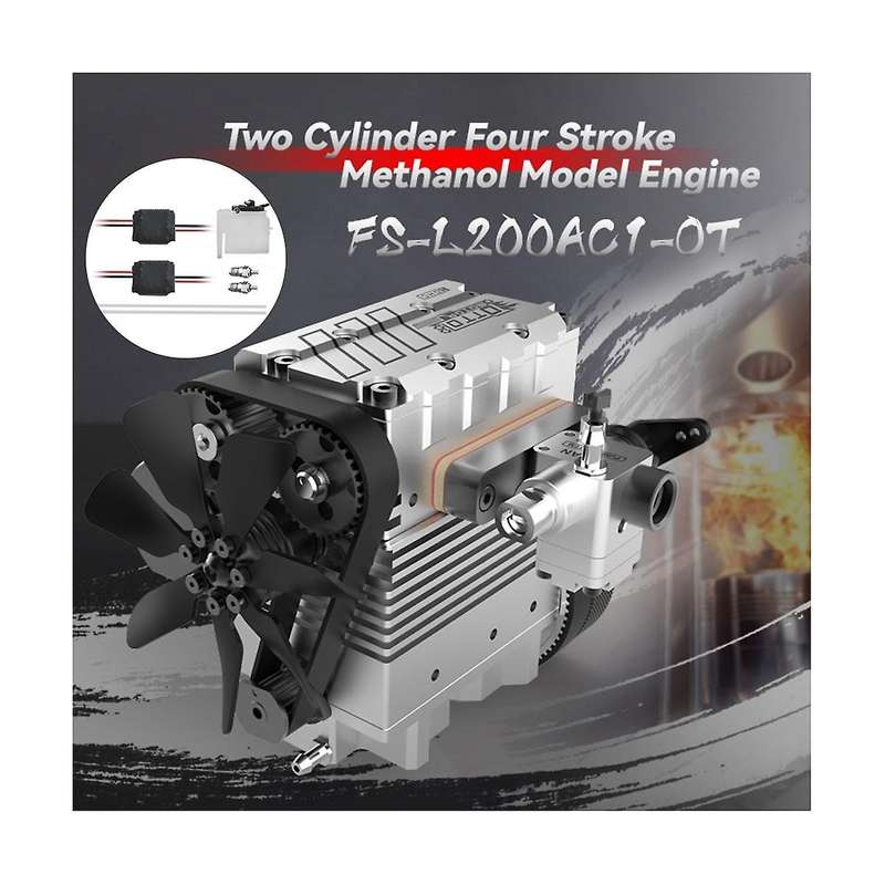 L200ac1-ot Engine+l200 Start Kit 4 Stroke Air Cooled Engine 7cc 4000-16000rpm Inline 2 Cylinder Engi
