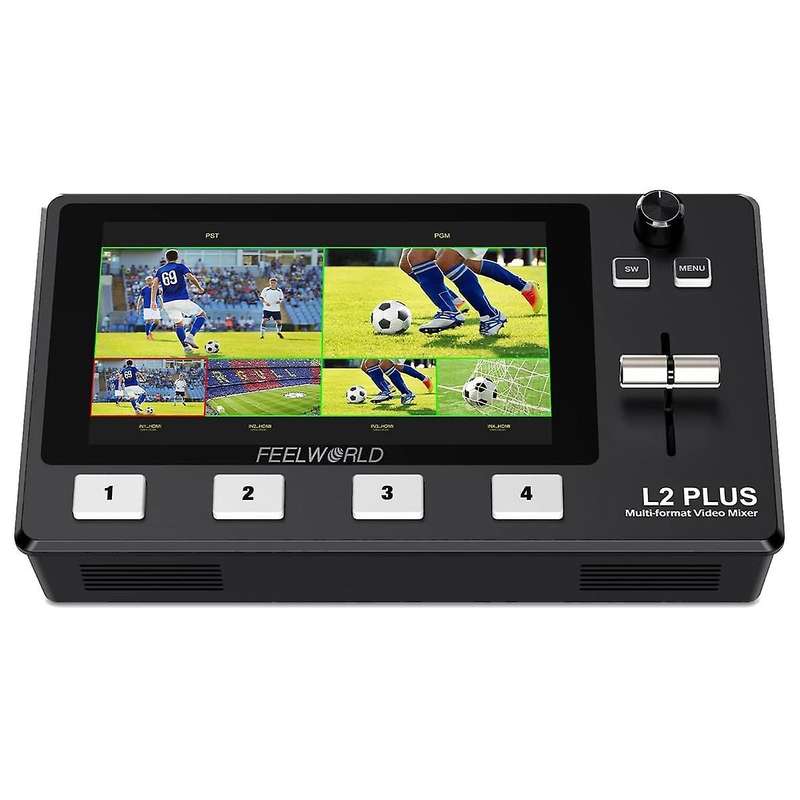 L2 Plus Multi Camera Video Mixer Switcher with 5.5In LCD Touch Screen PTZ Control Chroma Key USB3.