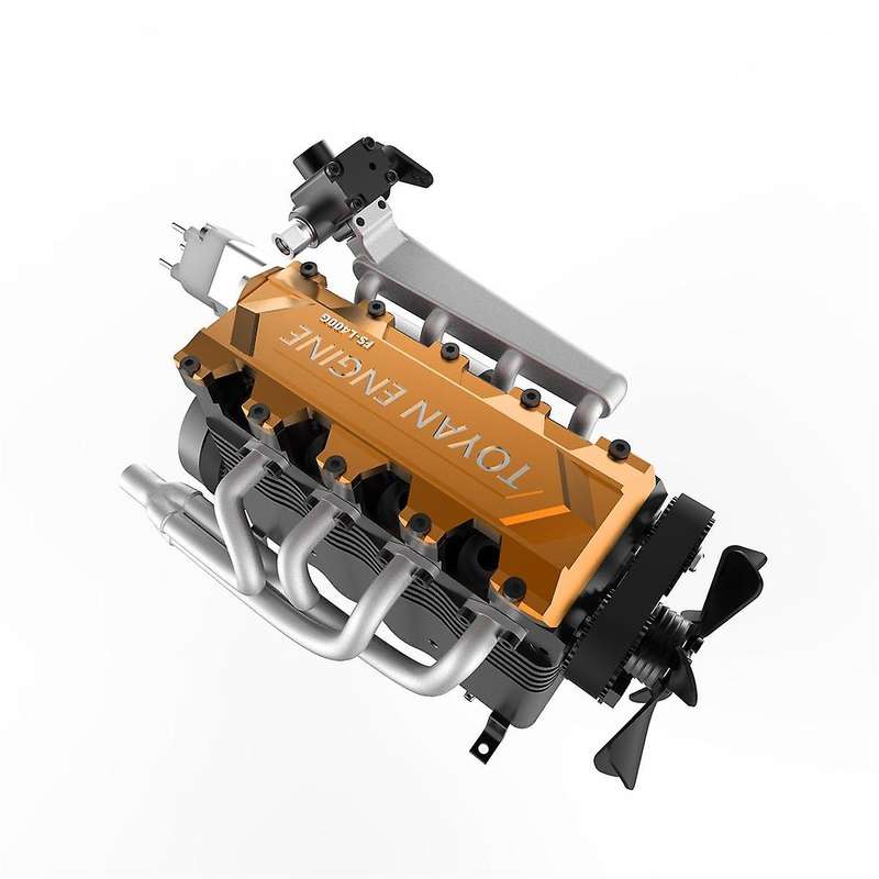 L400BGC Engine 4-Stroke Inline 4-Cylinder Water-Cooled Gasoline Engine DIY Assembly Model Kit