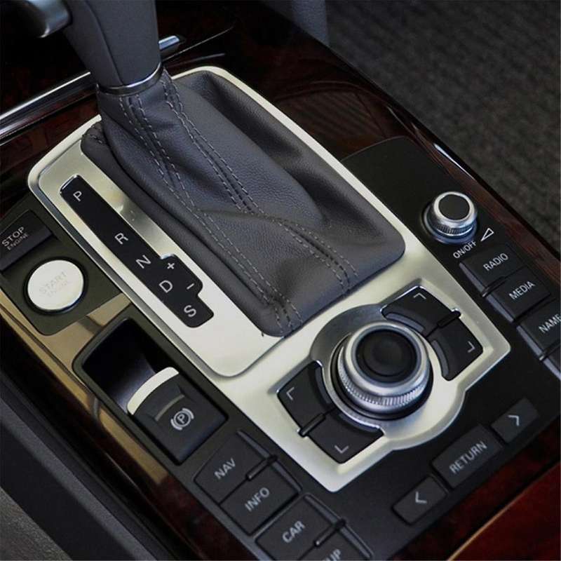 L4FD864260 Front Console Chrome Frame Trim for A6 2005-2011 Gear Shift Panel Decorative Cover L4F086